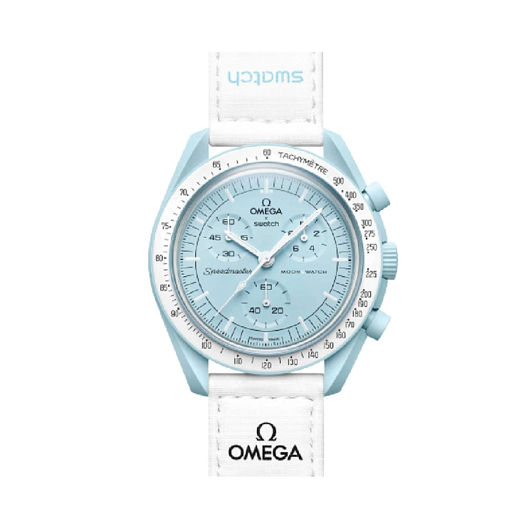Часы Omega  X Swatch Bioceramic Moonswatch Mission To Uranus  SO33L100