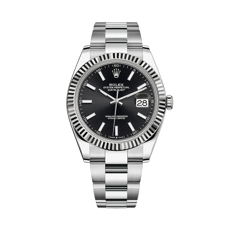 Часы Rolex  Datejust 41Mm Steel & White Gold Black Dial  126334