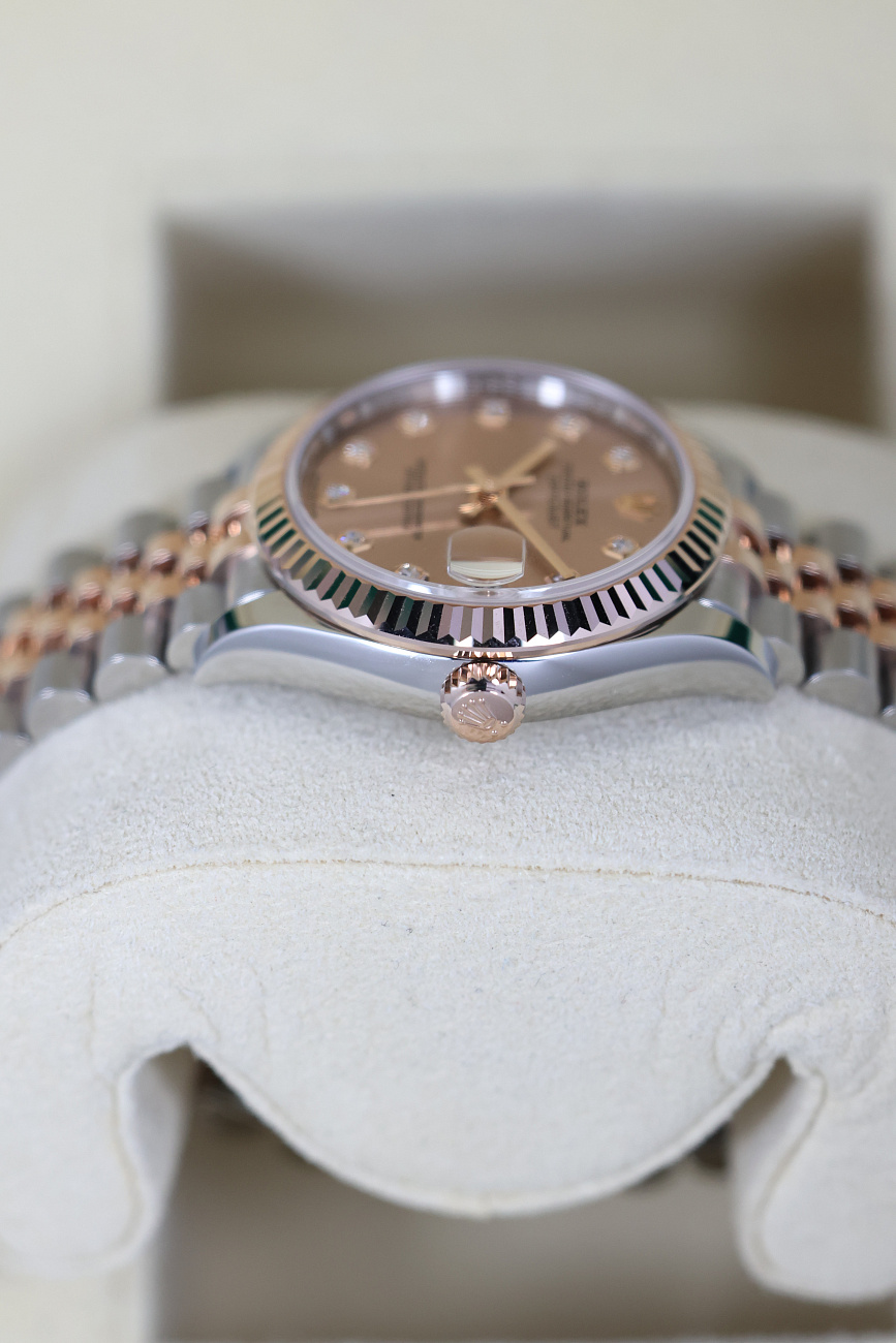 Часы Rolex  Datejust 31Mm Steel & Rose Gold Pink Dial And Diamonds  278271