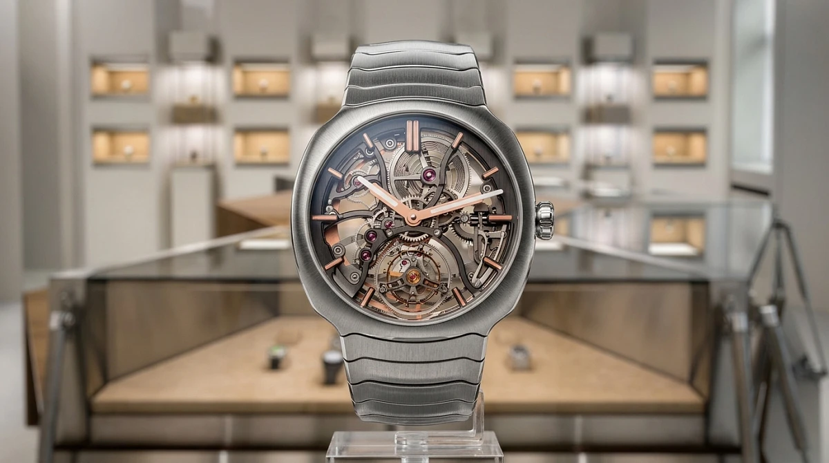 Прозрачная архитектура: разбор H. Moser & Cie. Streamliner Tourbillon Skeleton