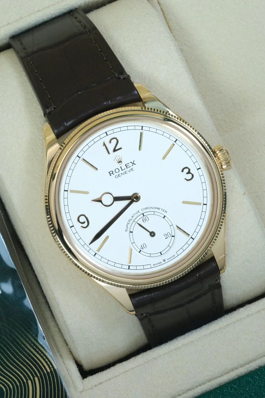 Часы Rolex  1908 Yellow Gold White Dial  m52508-0006