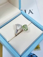 Украшение GIA  Кольцо с бриллиантами 3,01/3,01 ct. Heart Diamonds   