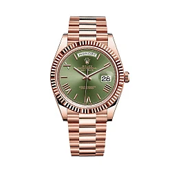 Rolex Day-Date Rose Gold Olive Dial