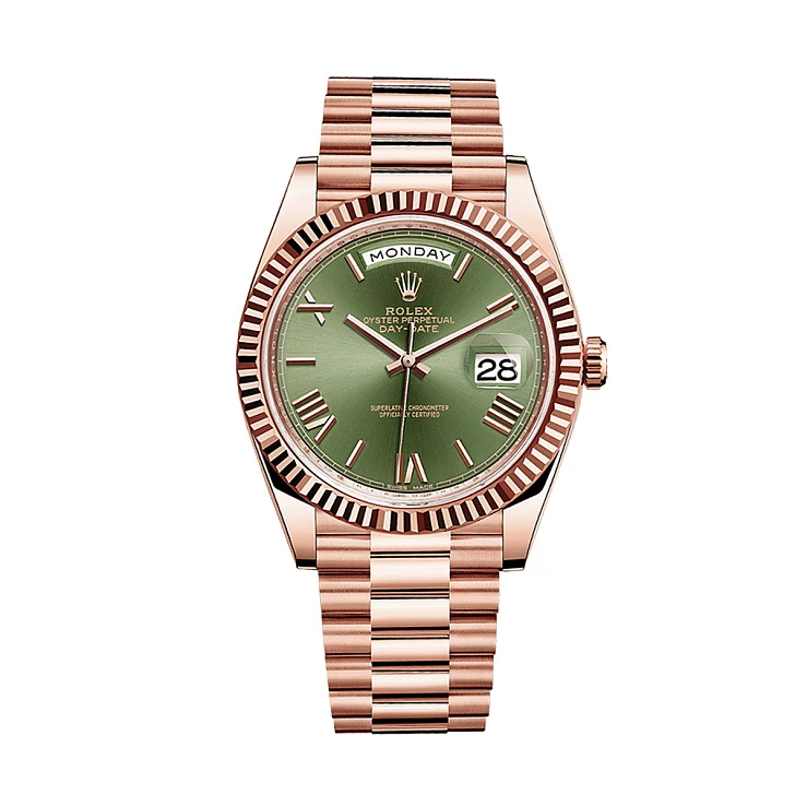 Часы Rolex  Day-Date Rose Gold Olive Dial  228235