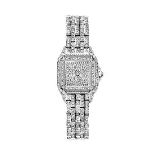 Часы Cartier  Small Panthere De Cartier Custom Diamonds Full Pave  HPI01801 FIX