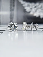 Украшение GIA  Серьги 3,01/3,03 ct. J/VS2 (3 Excellent) Round Diamonds   