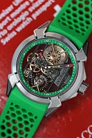 Часы Jacob &amp; Co  Epic X Skeleton Titanium Green  EX110.20.AA.AC.A