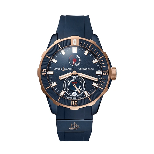 Часы Ulysse N  DIVER 44ММ VOYAGE BLEU  1185-170LE-3/BLUE-VB