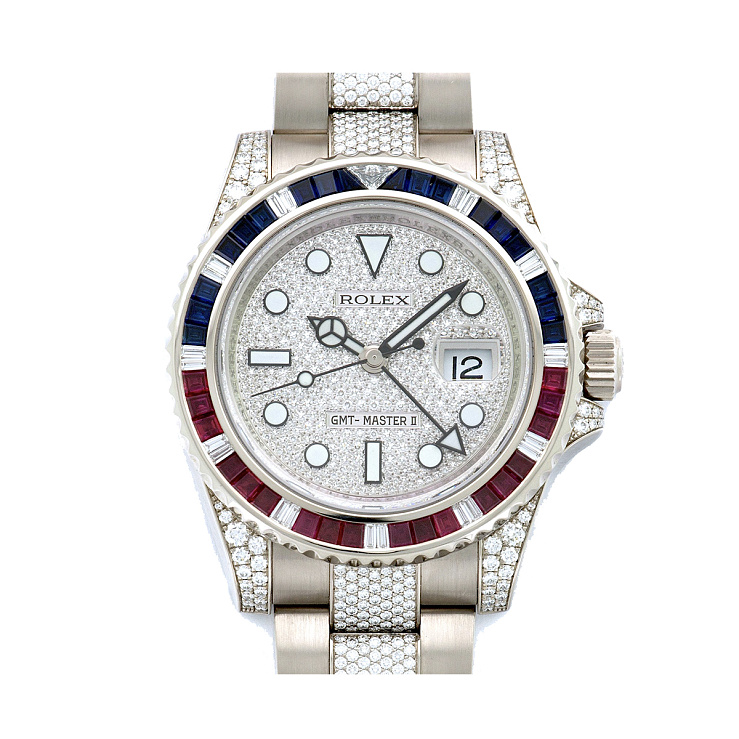 Часы Rolex  Gmt Master Ii Pepsi Custom  116710 FIX