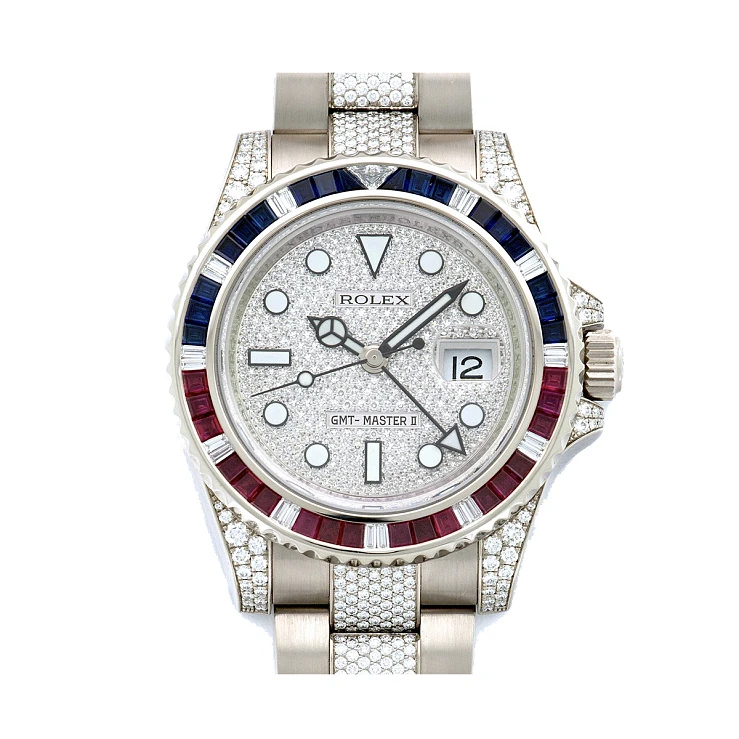 Часы Rolex  Gmt Master Ii Pepsi Custom  116710 FIX
