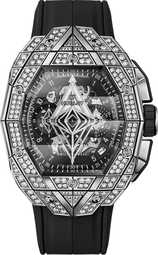 Заказать Hublot  Shaped Spirit Of Big Bang Sang Bleu Titanium Pave  648.NX.0107.RX.1604.MXM23