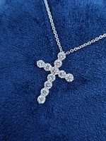 Украшение No Name  Крест с бриллиантами 2,69 ct.   