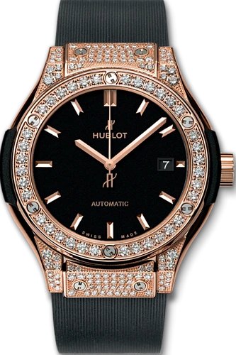 Заказать Hublot  Classic Fusion King Gold Pave 38 Mm  565.OX.1480.LR.1604