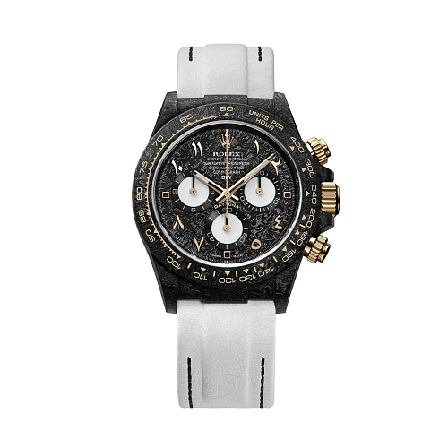 Заказать DiW  Rolex Daytona 40 Mm Black & White Gold_Arabic  