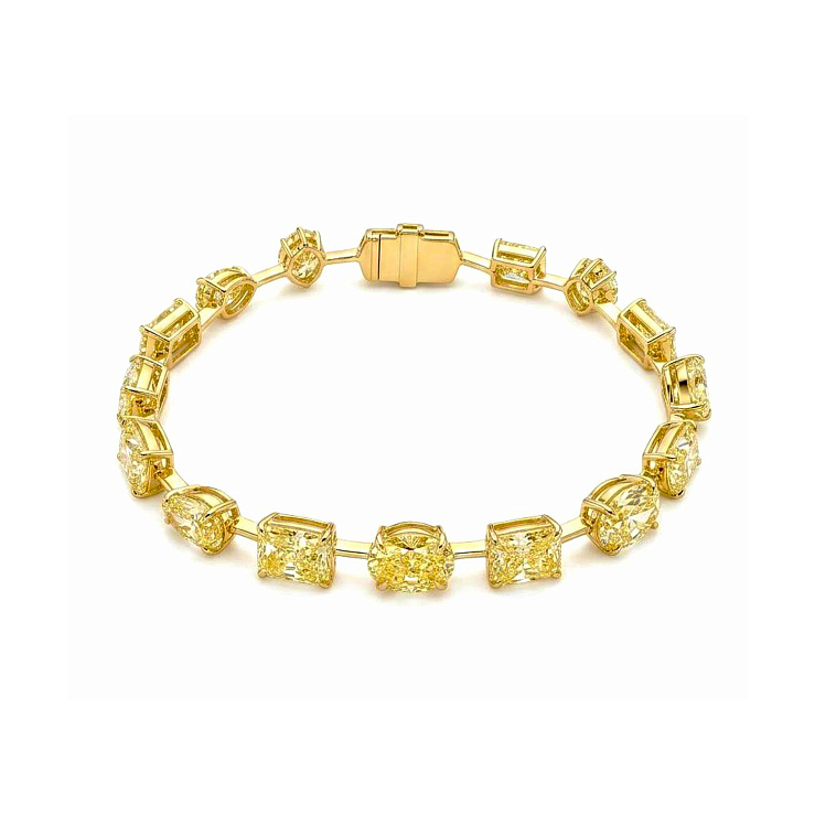 Украшение GIA  Браслет с бриллиантами 16,69 ct. Mixed Shape    