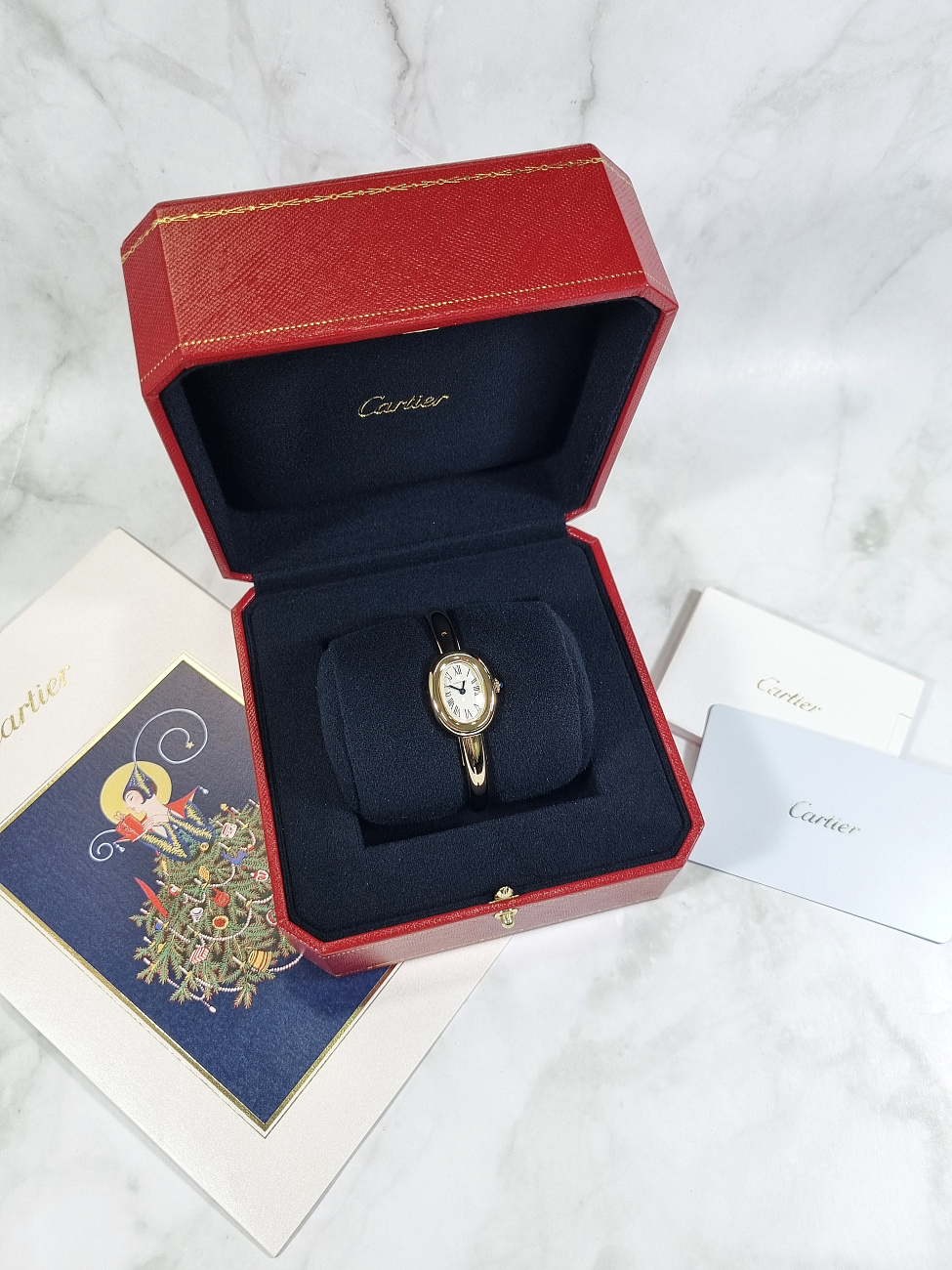 Часы Cartier  Baignoire Watch Mini Size 17 Yellow Gold  WGBA0035