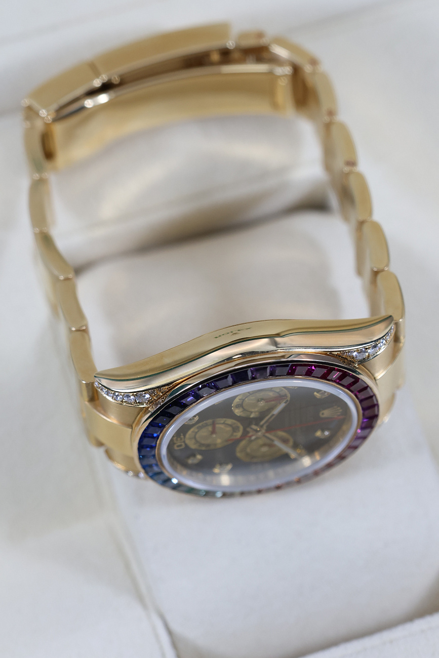 Часы Rolex  Oyster Perpetual Cosmograph Daytona Rainbow Custom  116528