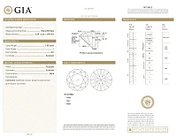 Украшение GIA  Серьги 1,00/1,02 ct. I/Si1 (3 Excellent) Round Diamonds   