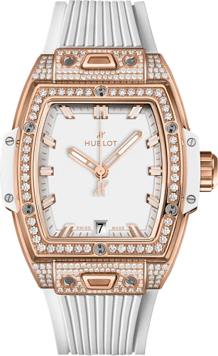 Заказать Hublot  Shaped Spirit Of Big Bang King Gold White Pave  662.OE.2080.RW.1604