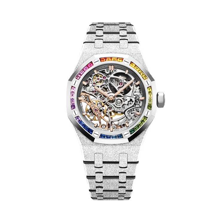 Часы Audemars Piguet  Royal Oak Frosted Gold Double Balance Wheel Openworked  15468BC.YG.1259BC.01