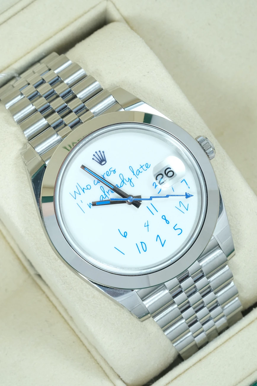 Часы Rolex  Тюнинг Oyster Perpetual Datejust 41Mm Who Cares Edition  126300 Who Cares