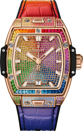 Заказать Hublot  Shaped Spirit Of Big Bang King Gold Rainbow  662.OX.9900.LR.0999