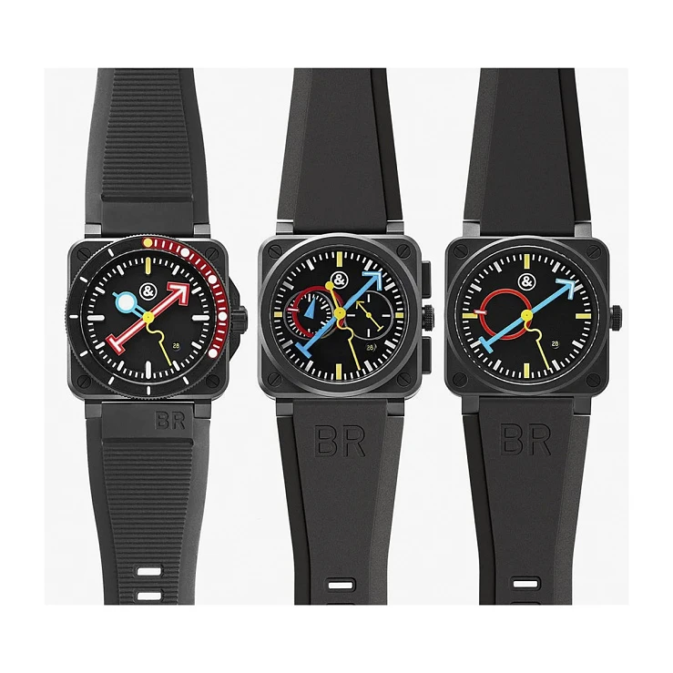 Часы Bell &amp; Ross  Bell &amp; Ross x Alain Silberstein Grail Watch Trilogy Set  BR0392-AS-CE/SRB - KLUB 22, BR0392-D-AS-CE/SRB - MARINE 22, BR0394-AS-CE/SRB - KRONO 22