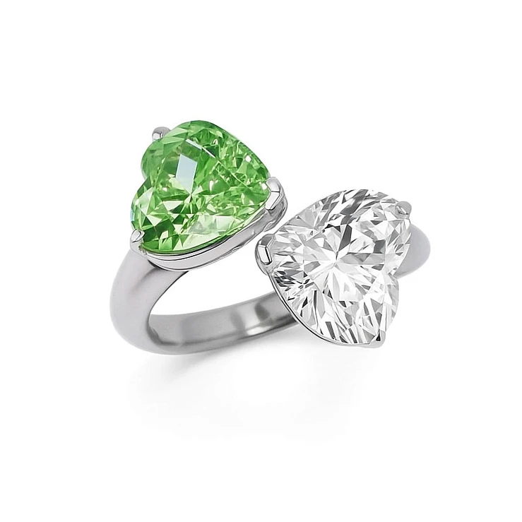 Украшение GIA  Кольцо с бриллиантами 3,01/3,01 ct. Heart Diamonds   