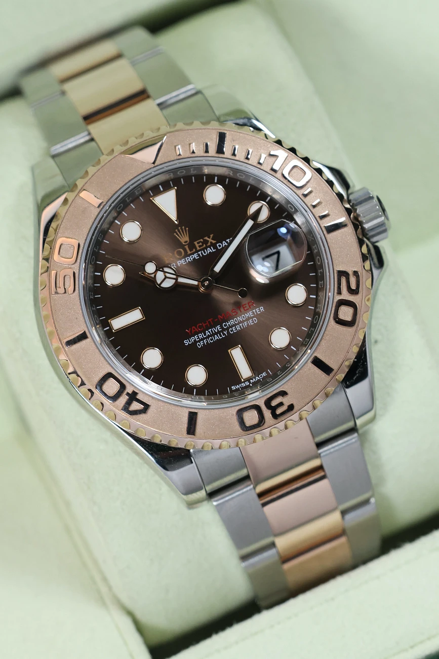 Часы Rolex  Yacht-Master Steel &amp; Rose Gold Chocolate Dial 40mm  116621