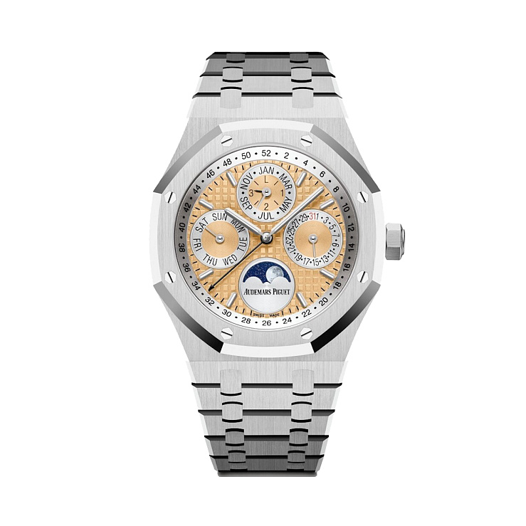 Часы Audemars Piguet  Royal Oak Perpetual Platinum Salmon Dial 'The Time Place' Edition  26611PT.OO.1220PT.01 