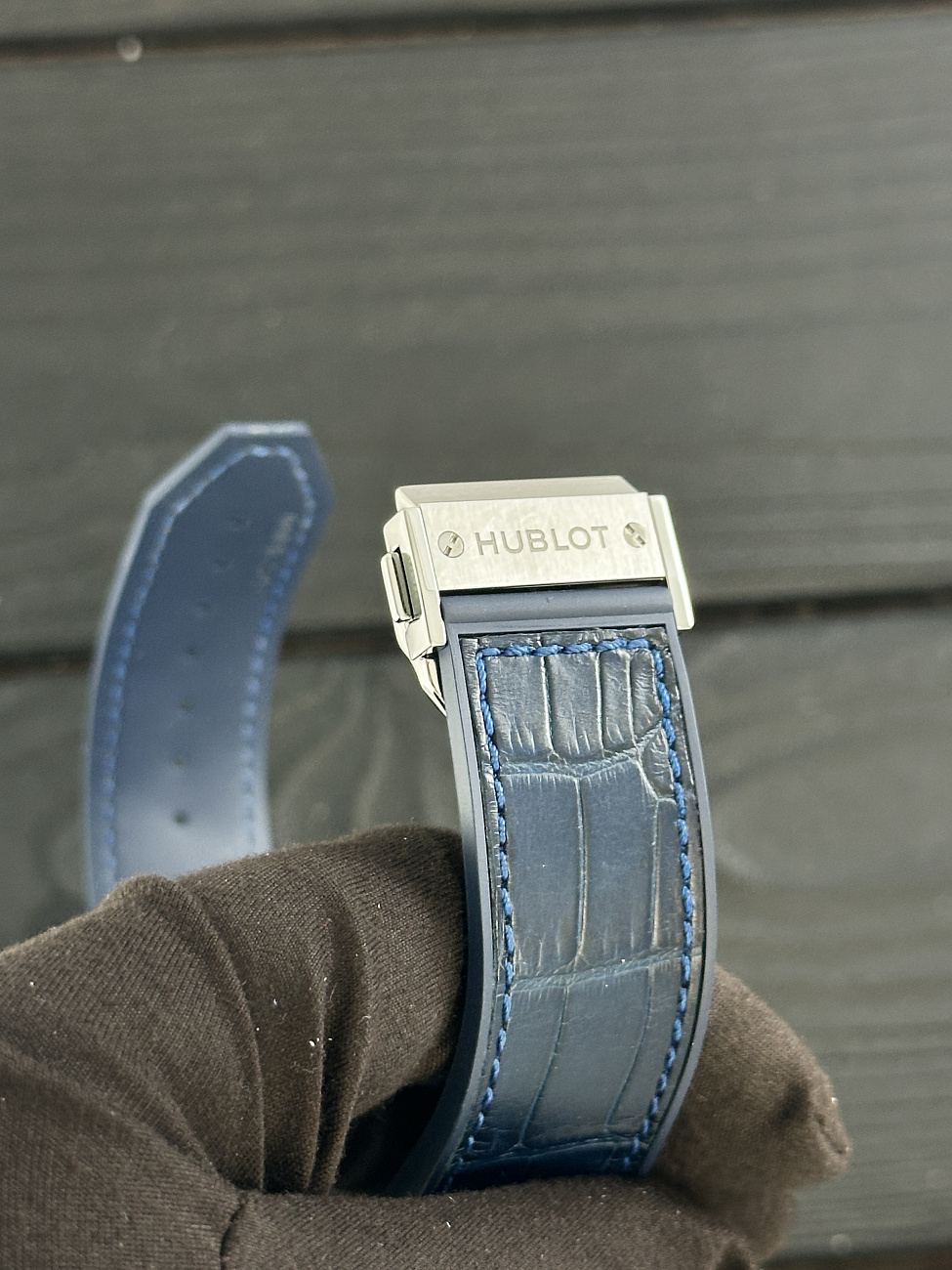 Часы Hublot  Classic Fusion Chronograph Titanium Blue 45 Mm  521.NX.7170.LR