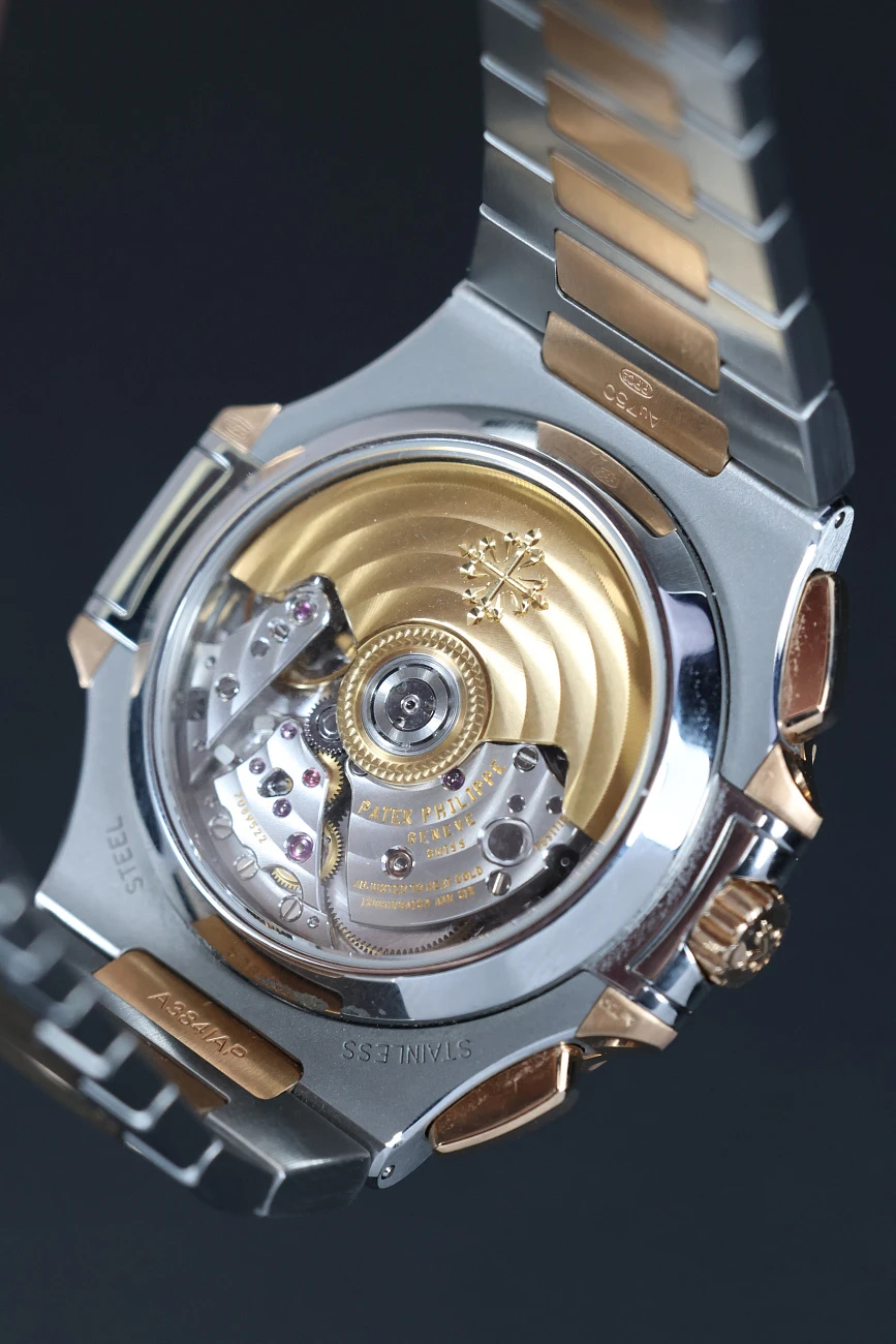 Часы Patek Philippe  Nautilus Two Tone Blue Dial  5980/1AR-001