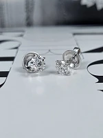 Украшение GIA  Серьги 1,04/1,04 ct. H/VS2 (3 excellent) Round Diamonds   