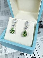 Украшение GIA  Серьги с бриллиантами 2,01/2,03 ct. FBGY/VVS   
