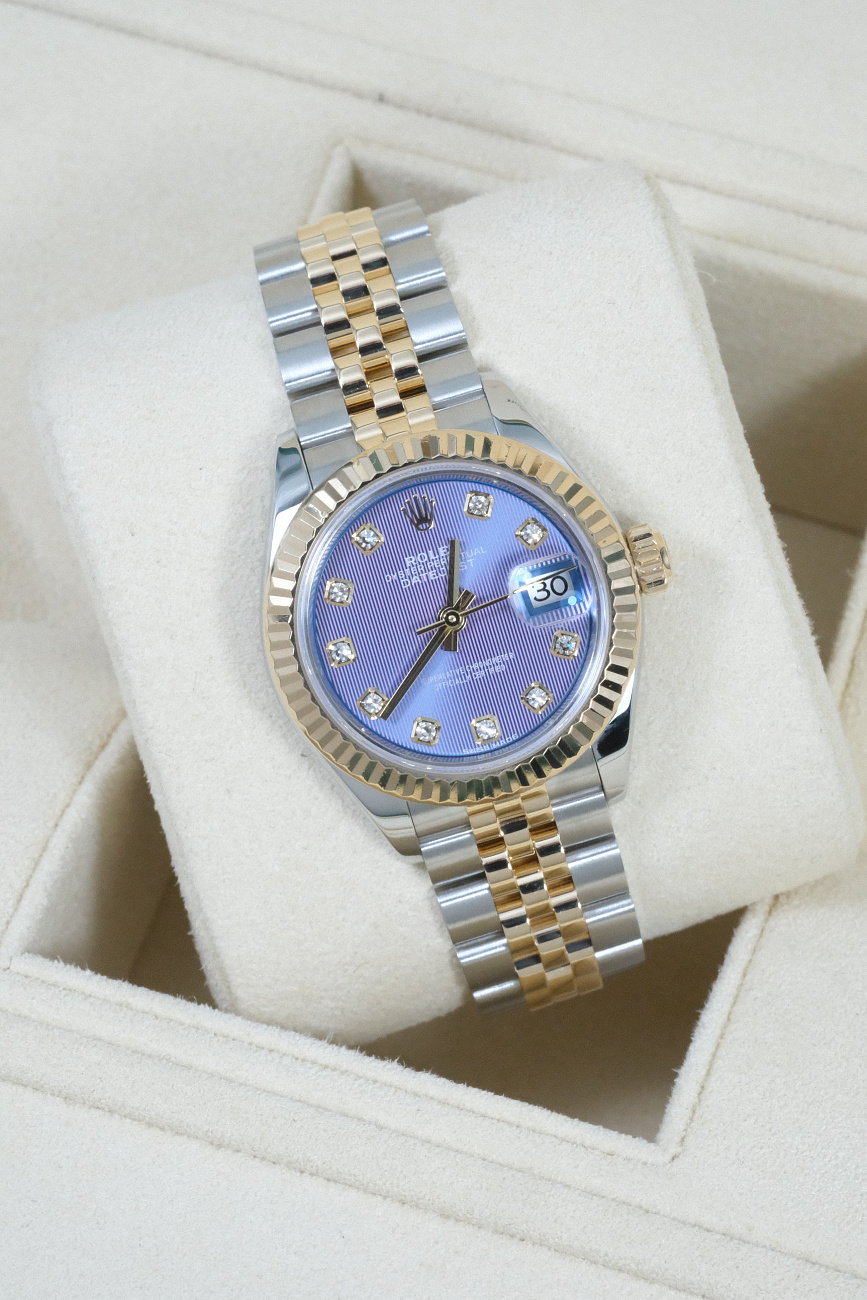 Часы Rolex  Datejust 28Mm Steel & Yellow Gold Lavender Dial  279173