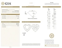 Украшение GIA  Серьги 1,00/1,01 ct. H/VVS1-VVS2 (Heart Diamonds)   