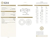 Украшение GIA  Серьги 1,02/1,05 ct. J/IF (3 Excellent) Round Diamonds   