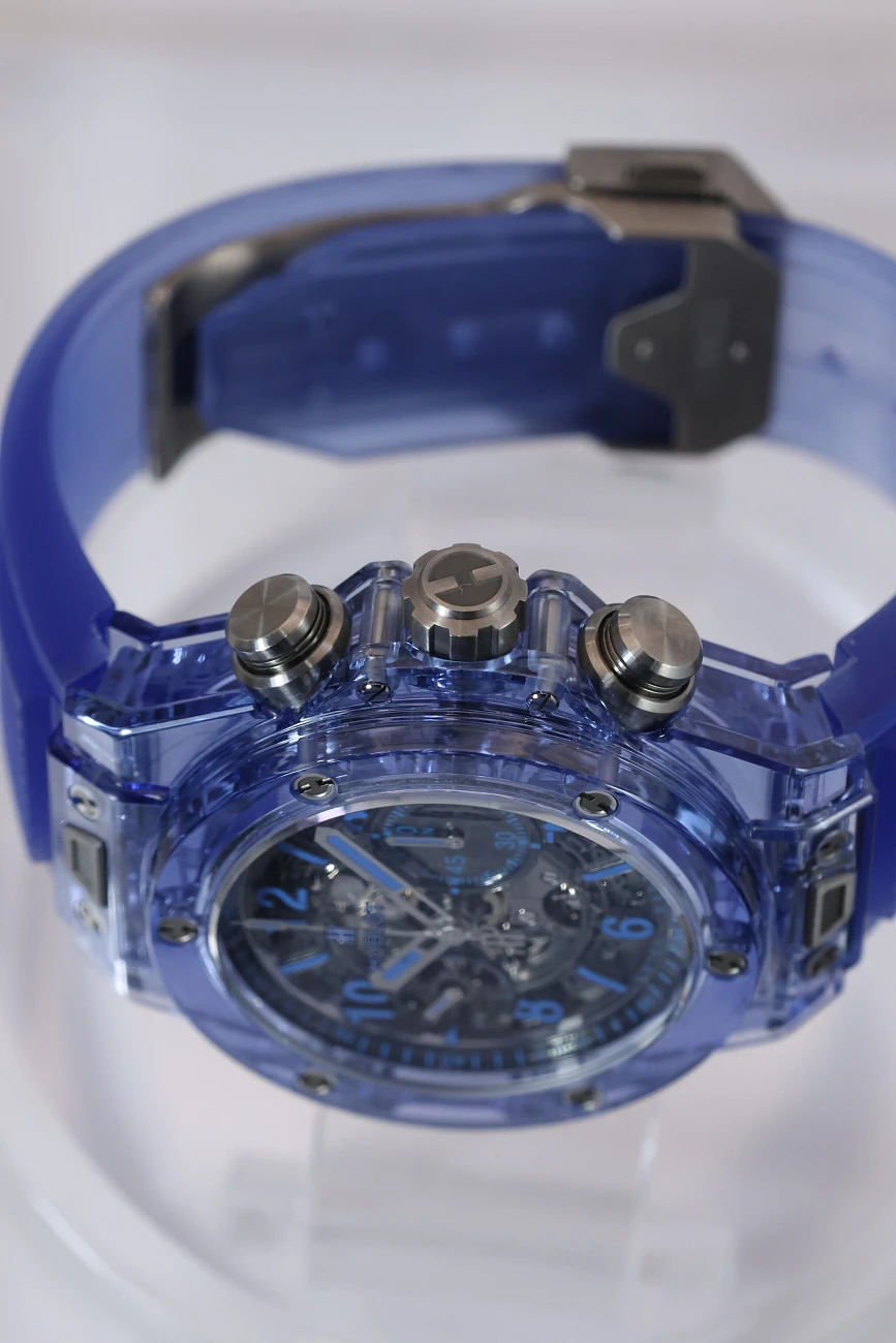 Часы Hublot  Big Bang Unico Blue Sapphire 45 mm  411.JL.4809.RT
