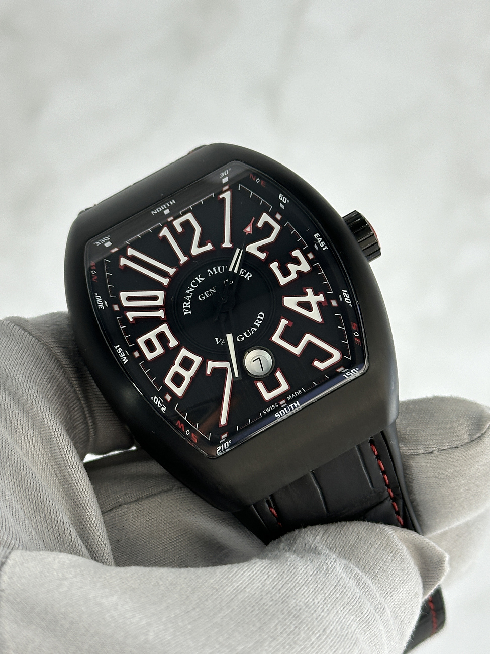 Часы Franck Muller  Vanguard Steel 45Mm Black Red  V45 SC DT TT NR BR ER