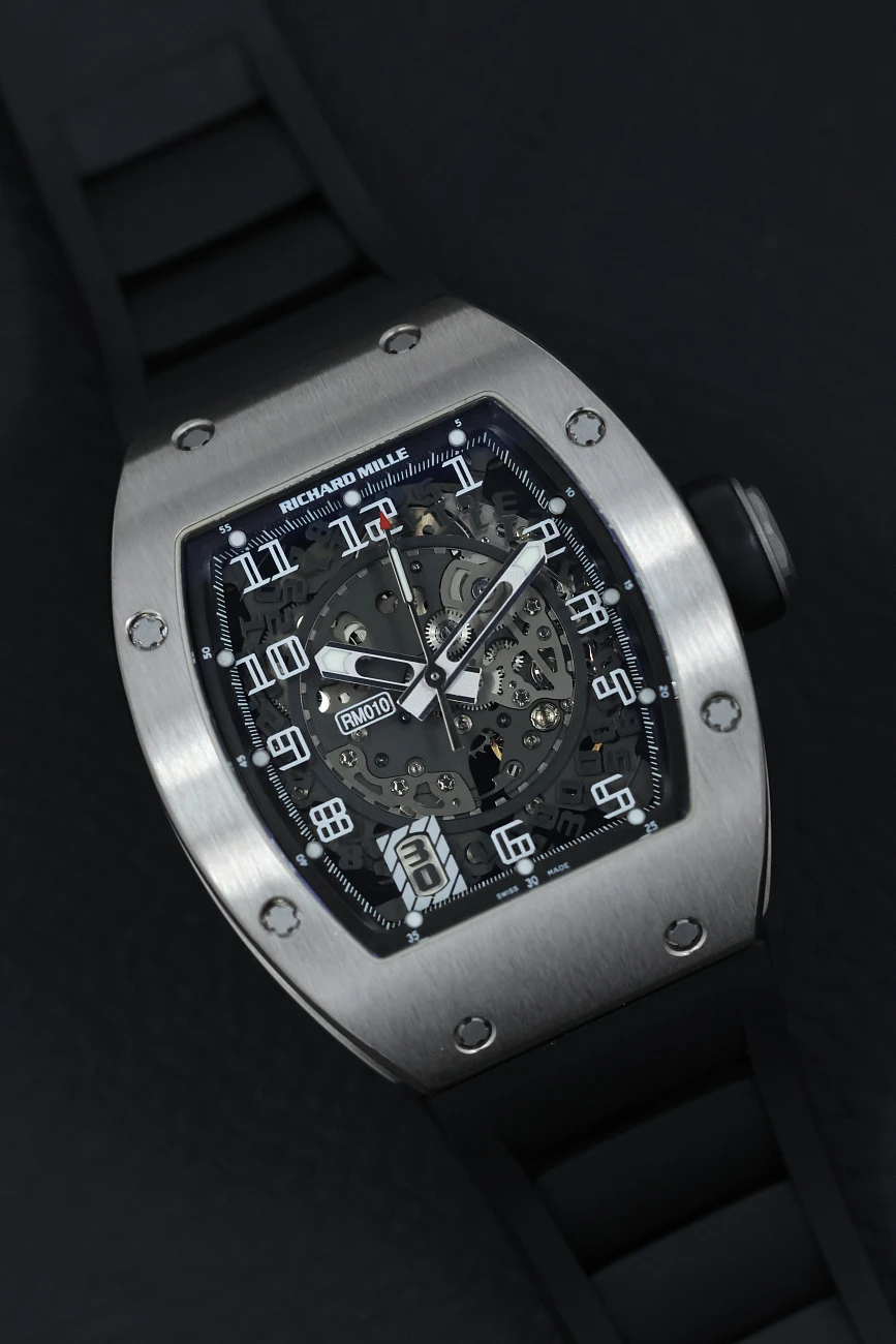 Часы Richard Mille  RM 010 Skeletonized Automatic White Gold  RM010-WG