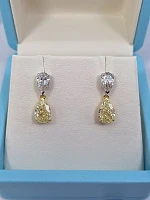 Украшение GIA  Серьги 1,51/1,51 Ct. U To V Range/Vvs2   