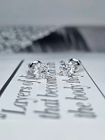 Украшение GIA  Серьги 1,00/1,00 ct. F/VS1 (3 excellent) Round Diamonds   