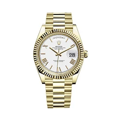 Rolex Day-Date 40 Yellow Gold White Dial