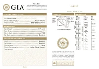 Украшение GIA  Серьги 0,77/0,77 ct. F/VVS (3 excellent)   