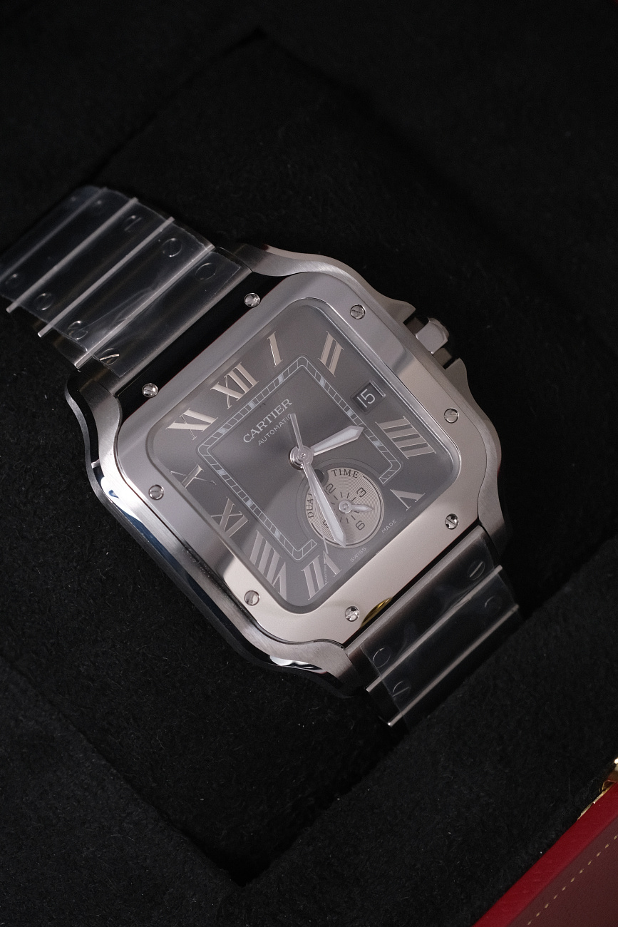 Часы Cartier  Santos De Cartier Watch Large Model Dual Time  WSSA0076