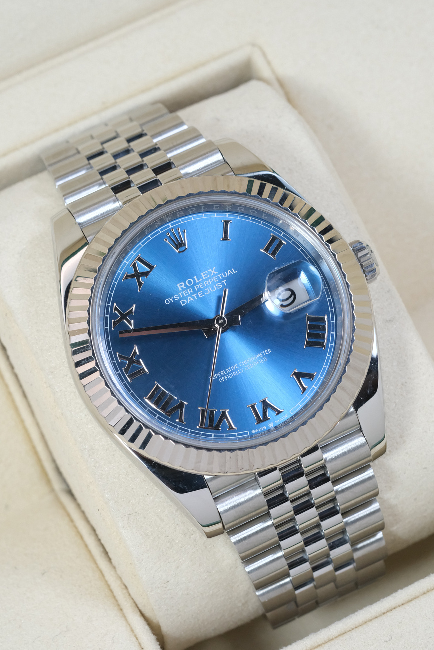 Часы Rolex  Datejust 41Mm Blue Azzurro  126334