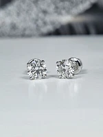 Украшение GIA  Серьги 1,11/1,11 ct. K/VS2 (3 Excellent) Round Diamonds   