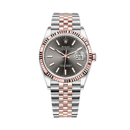 Часы Rolex  Datejust 36 Mm Steel And Everose Gold Slate Dial  126231