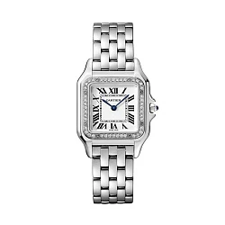Cartier Panthere Medium Steel And Diamonds