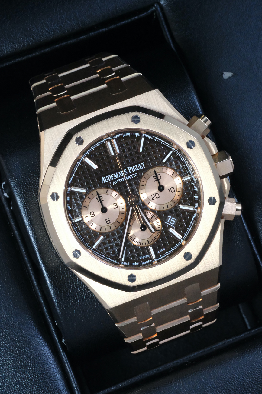 Часы Audemars Piguet  Royal Oak Chronograph 41 Mm Chocolate Dial  26331OR.OO.D821CR.01